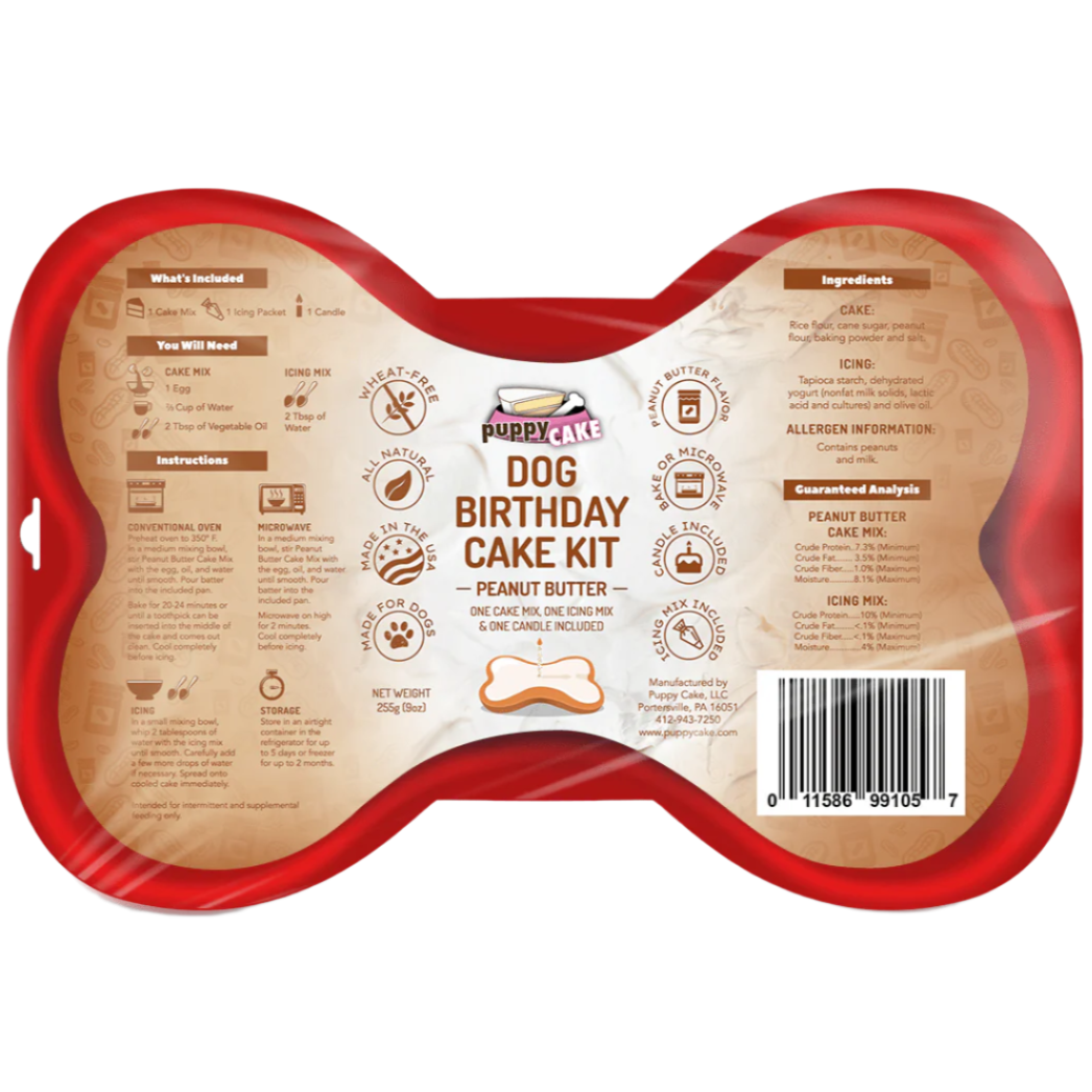 Puppy Cake Birthday Cake Kit for Dogs - 10 oz.