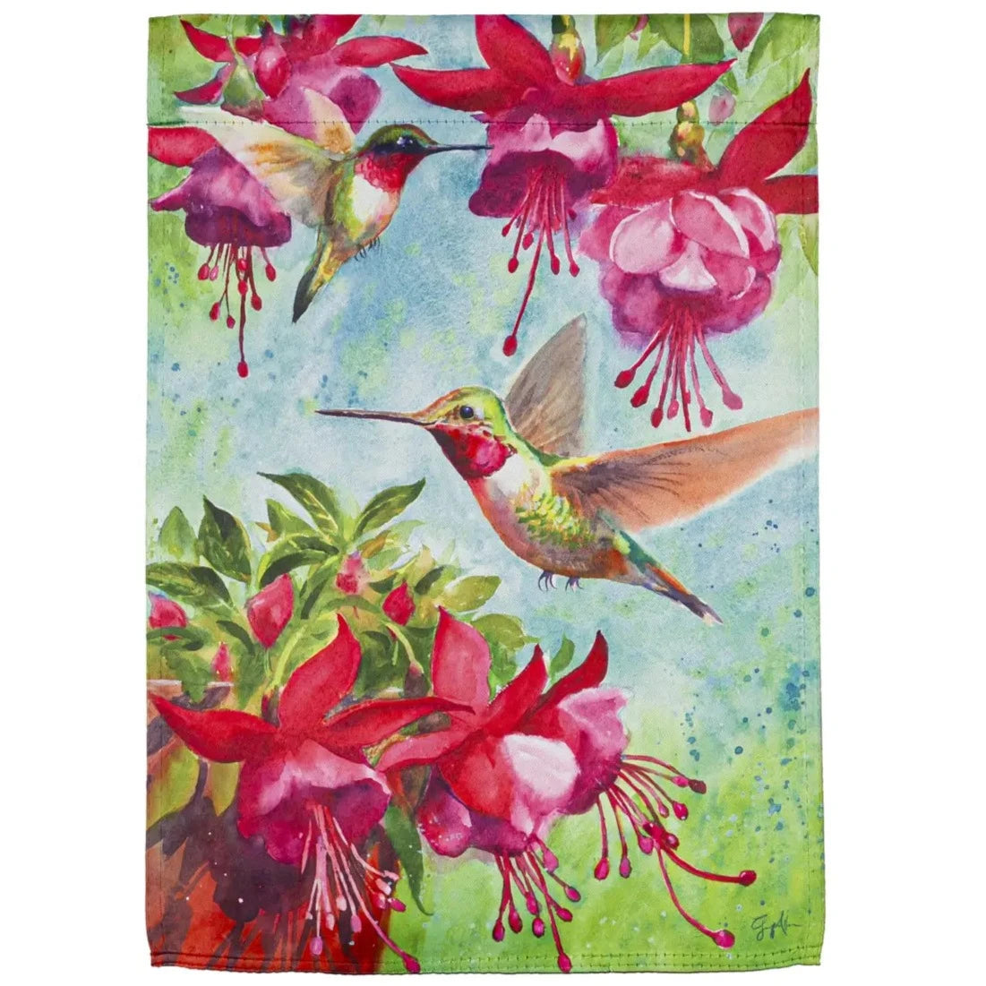 Evergreen Nature & Bird Themed Garden Flags - 12.5 x 18