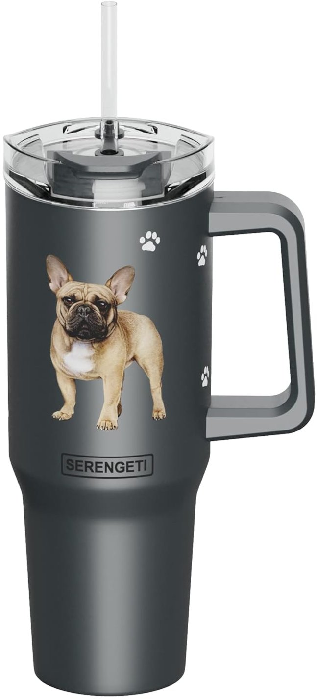 Serengeti Stainless Steel Dog Pattern Insulated Travel Mug - 40 oz.