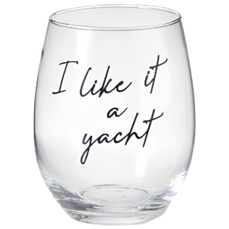 I Like It A Yacht Stemless Wine Glass - 18 oz.