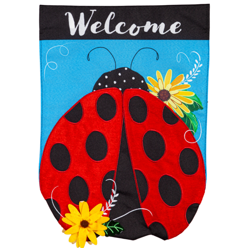 Evergreen Welcome Themed Garden Flags - 12.5 x 18