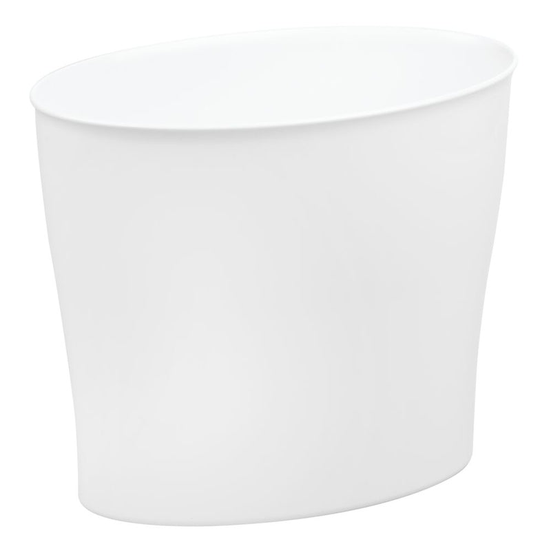 Plastic Oval Bathroom Wastebasket