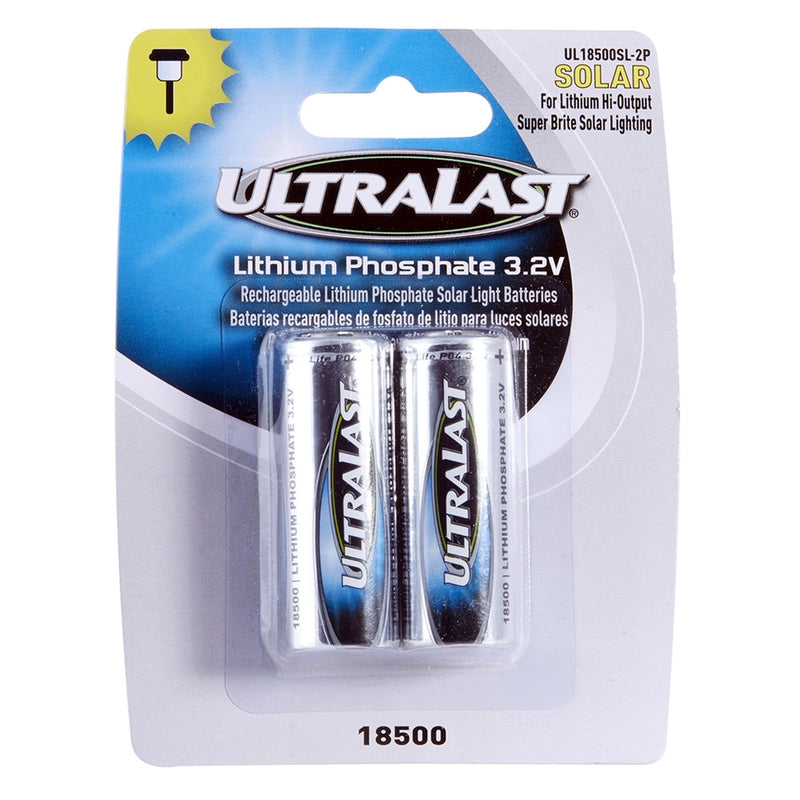 UltraLast Lithium Rechargeable Solar Lighting Batteries