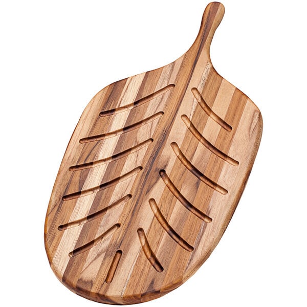 Teakhaus Canoe Series Wooden Serving Board - 9 x 19