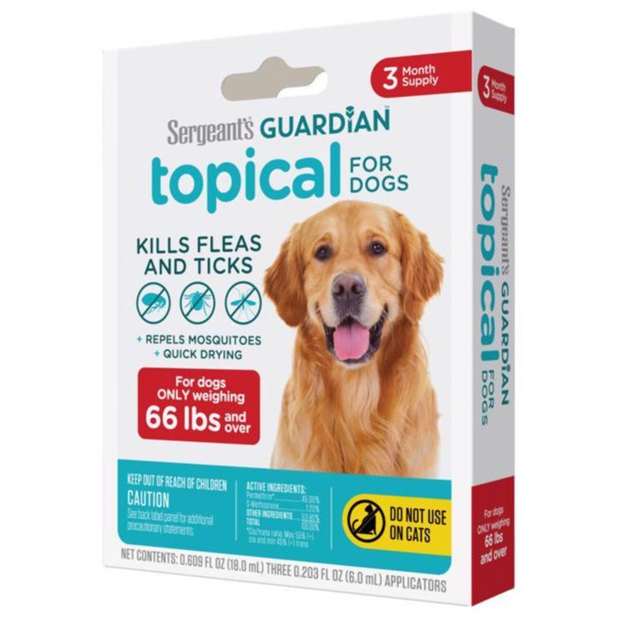 Sergeant's Guardian Flea & Tick Treatment (Dog) - 3 pc.