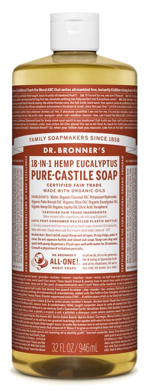 Dr. Bronner's Organic Fair Trade Pure-Castile Liquid Soap