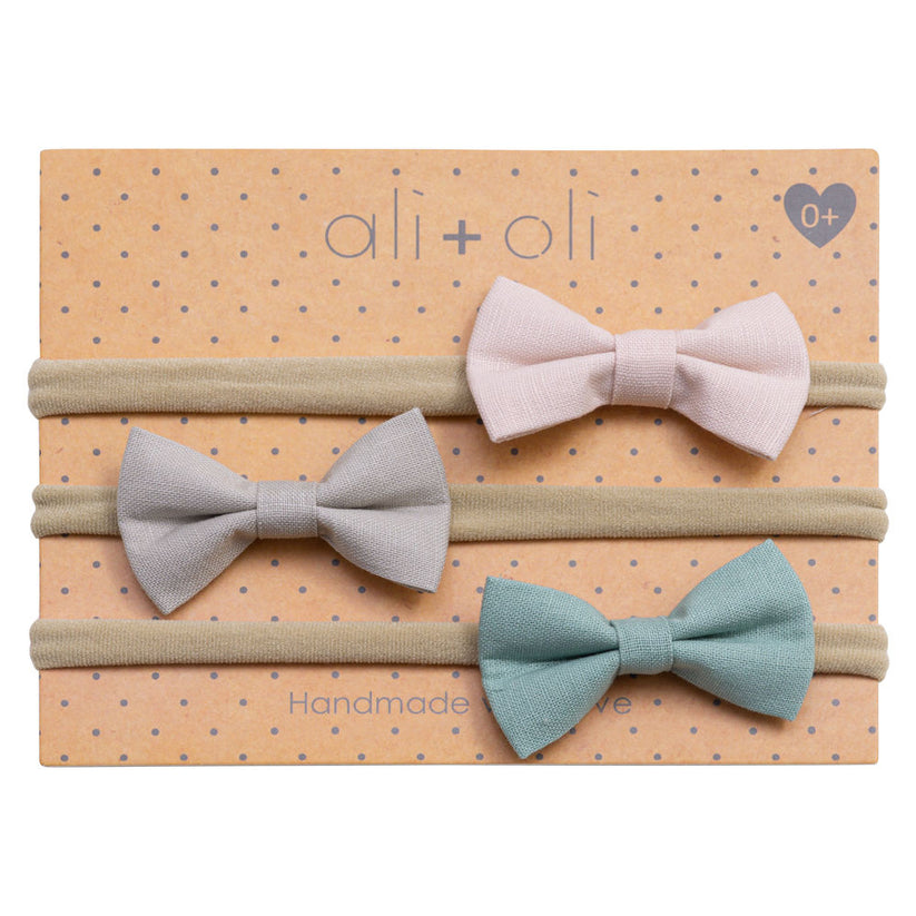 Ali + Oli Baby Headband Bow Set - 3 Pc.