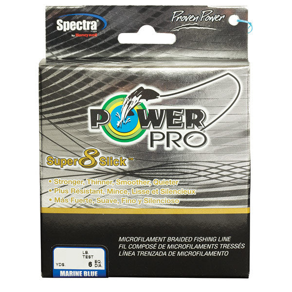 Power Pro Super 8 Slick - 150 Yard, 20 Lb., Blue