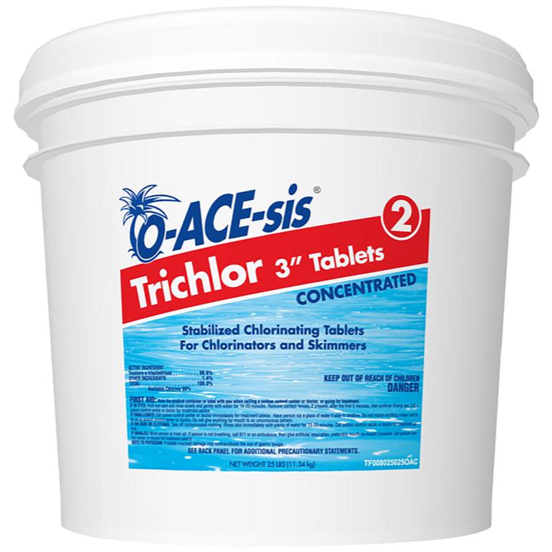 O-ACE-sis 3 Trichlor Chlorine Stabilizing Tablets