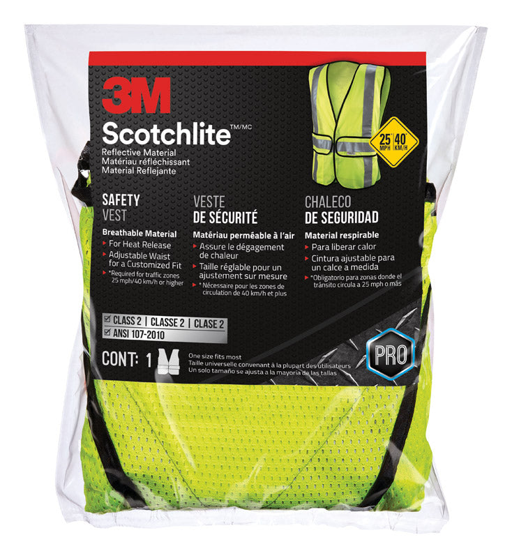 3M Class 2 Scotchlite Reflective High-Vis Yellow Safety Vest