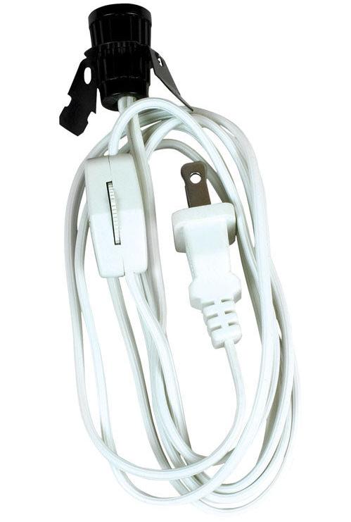 Jandorf Plastic Candelabra Base Lamp Cord - 6'