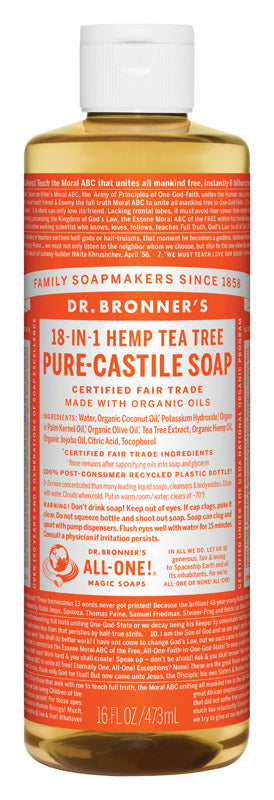 Dr. Bronner's Organic Fair Trade Pure-Castile Liquid Soap