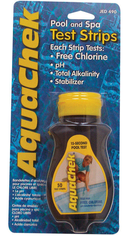 AquaChek Chlorine & pH Pool Water Test Strips - 50 pc.