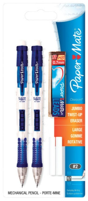 Paper Mate Clearpoint 0.7mm Mechanical Pencils - 2 pc.