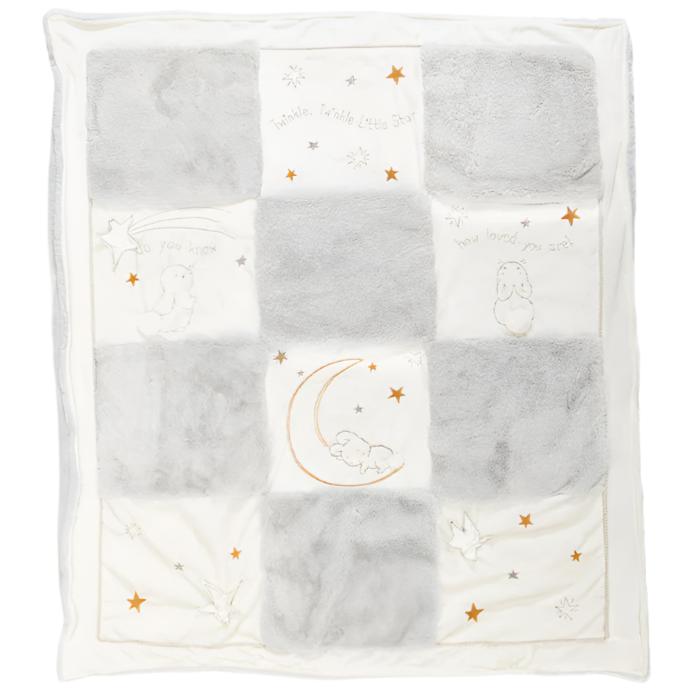 Twinkle Twinkle Little Star Velour Quilt - 37 x 42