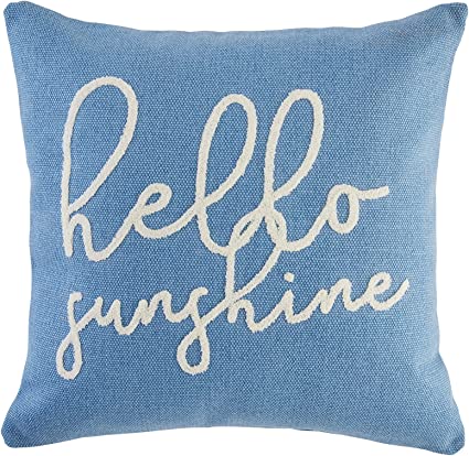 Mud Pie Hello Sunshine Dhurrie Throw Pillow - 22 x 22