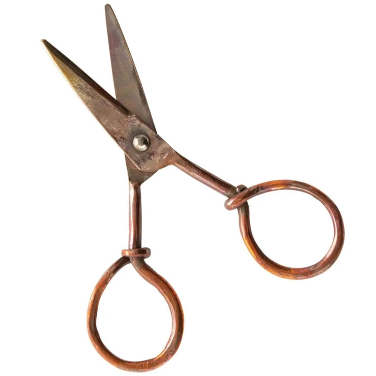 Decorative Antique Copper Scissors