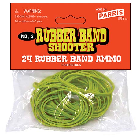 Parris Rubber Band Ammo for Rubber Band Guns - 24 pc.