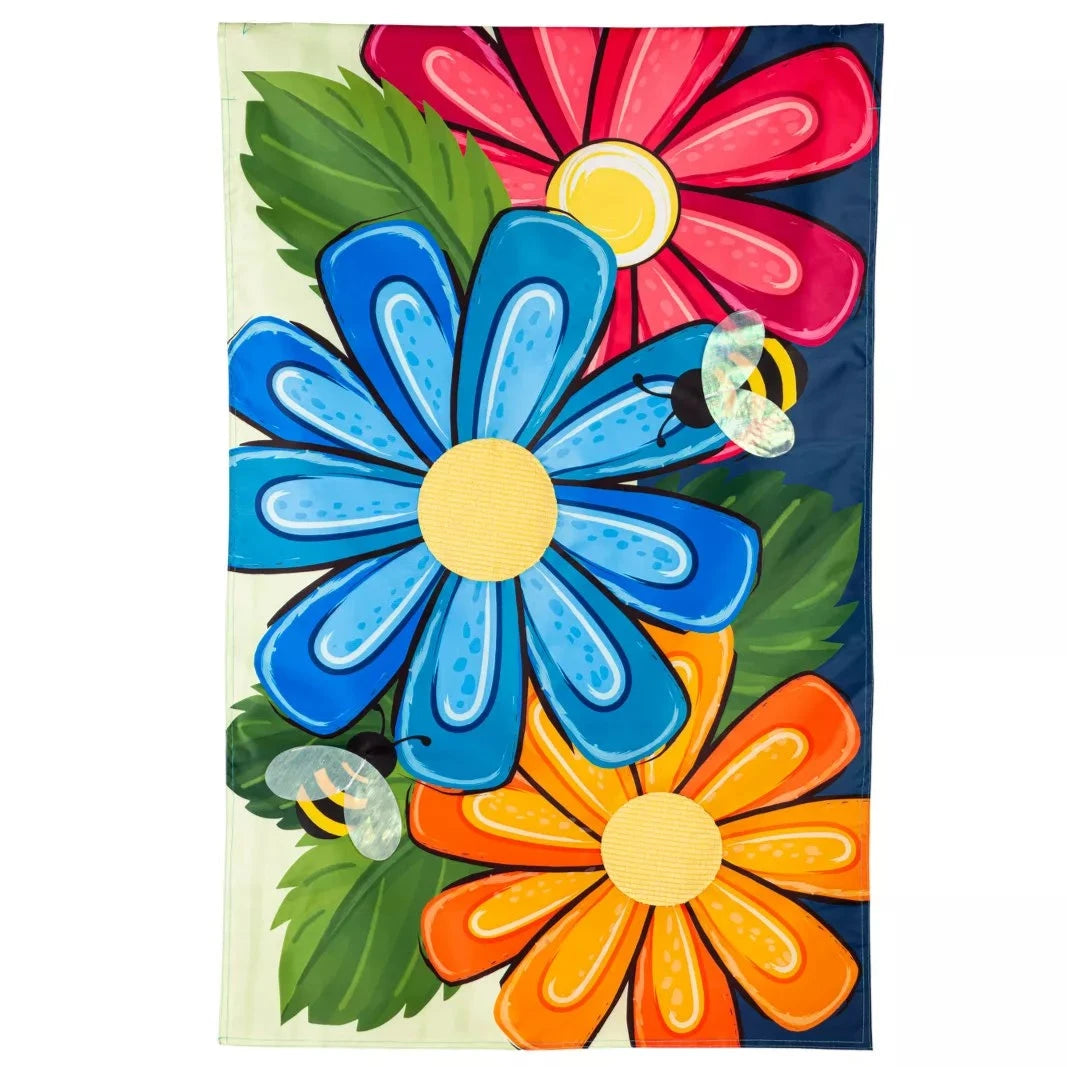 Evergreen Floral Themed Garden Flags - 12.5 x 18