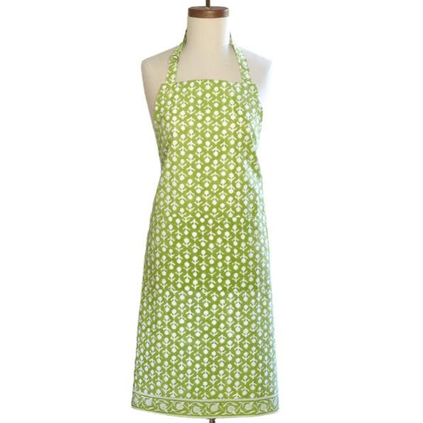 Charlotte Green Cotton Apron