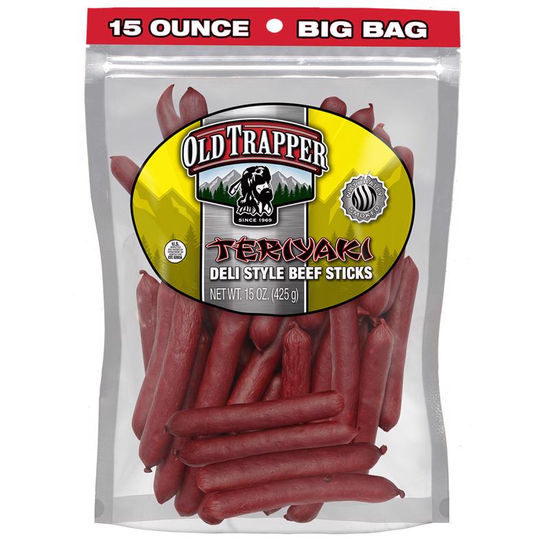 Old Trapper Teriyaki Beef Snack Sticks - 15 oz.