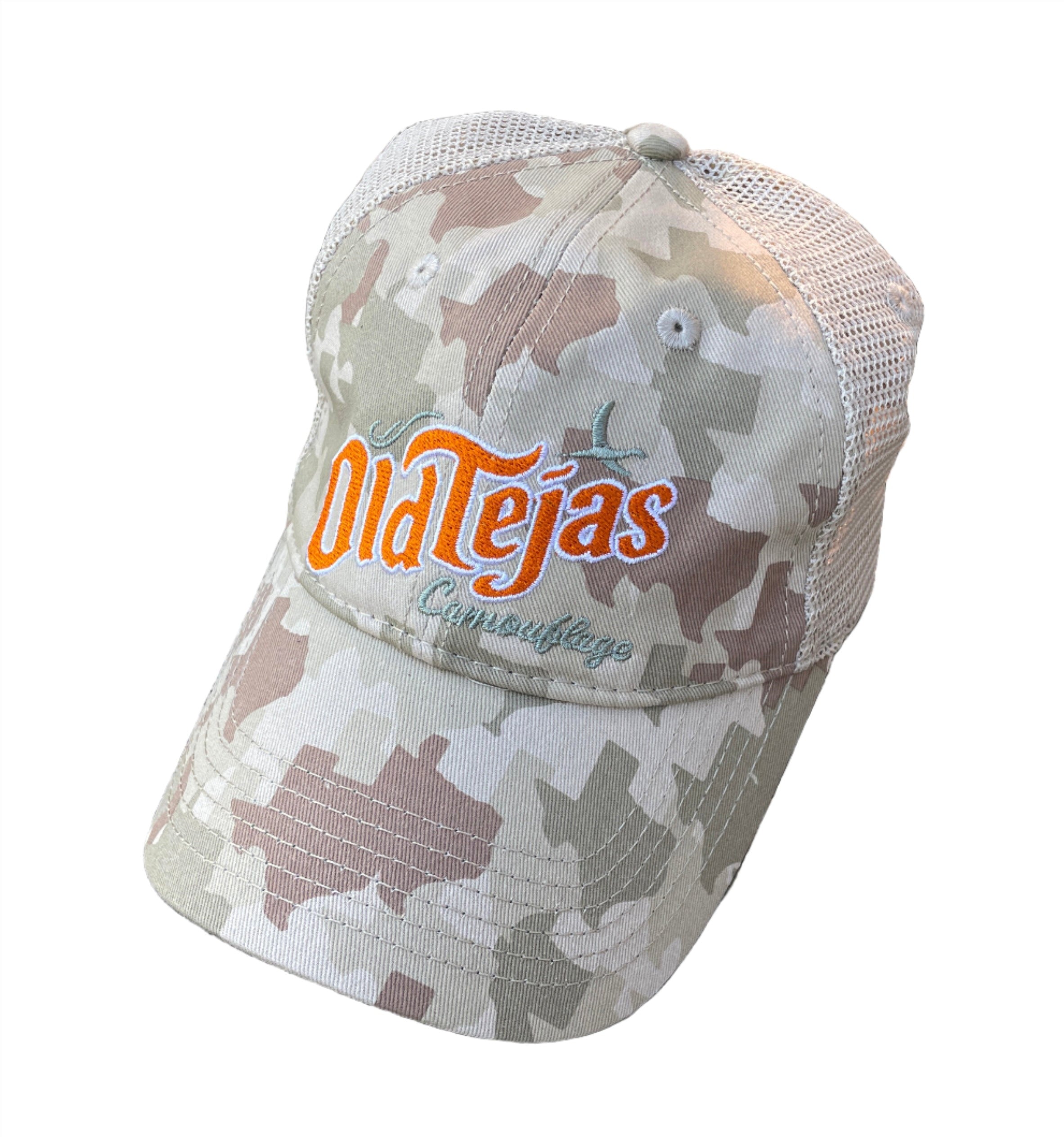 Old Tejas Camo Mesh Trucker Hat