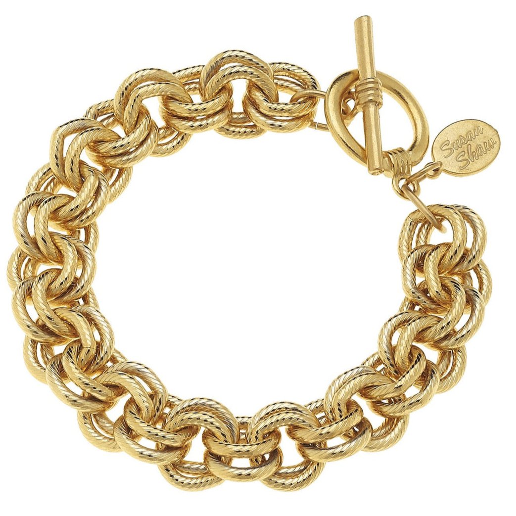 Susan Shaw Double Link Chain Bracelet