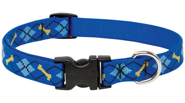 Lupine Adjustable Nylon Dog Collar - Patterns & Designs