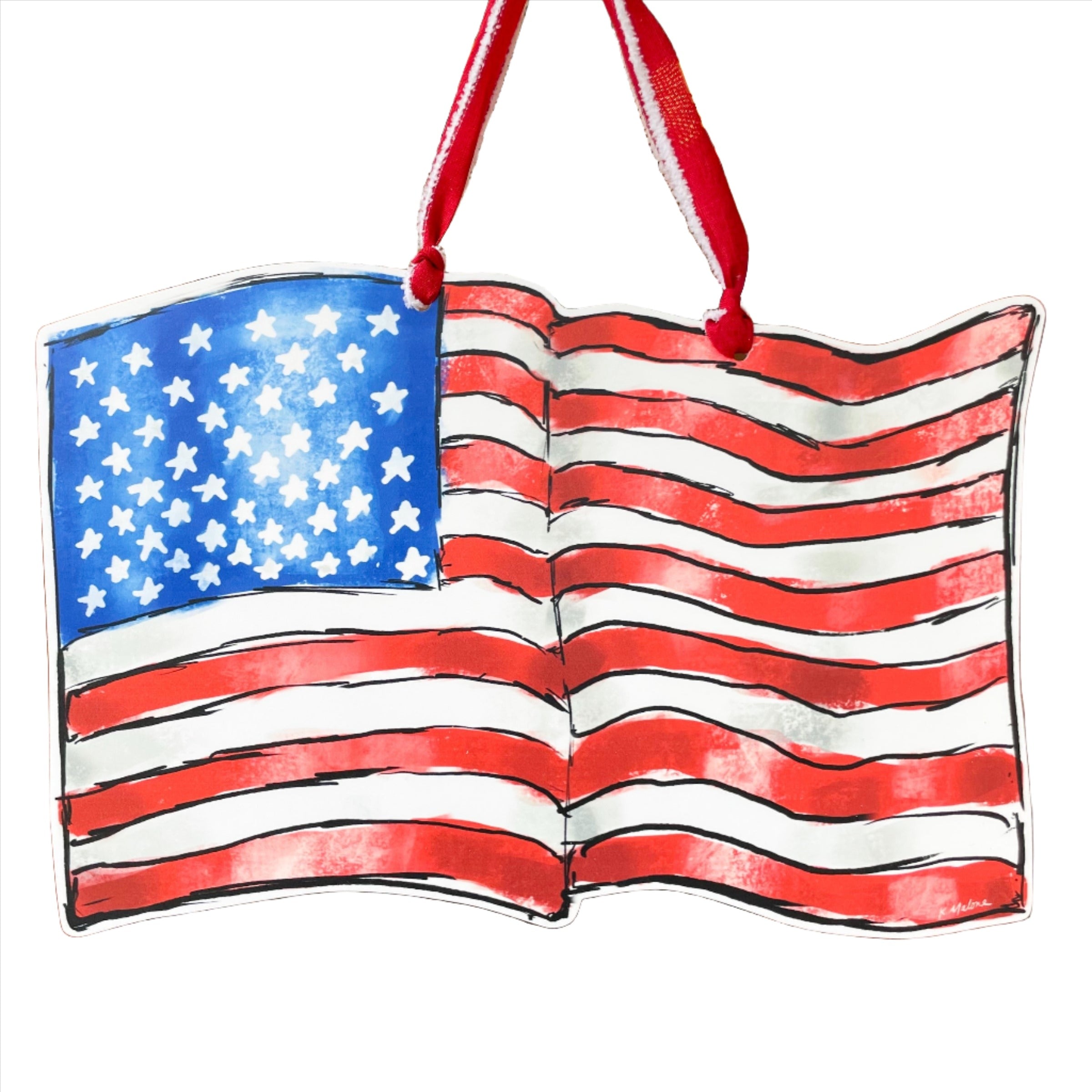 Home Malone Patriotic Americana Door Hangers