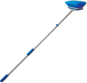 Deck Brush -Telescoping  With Deluxe Block, Blue