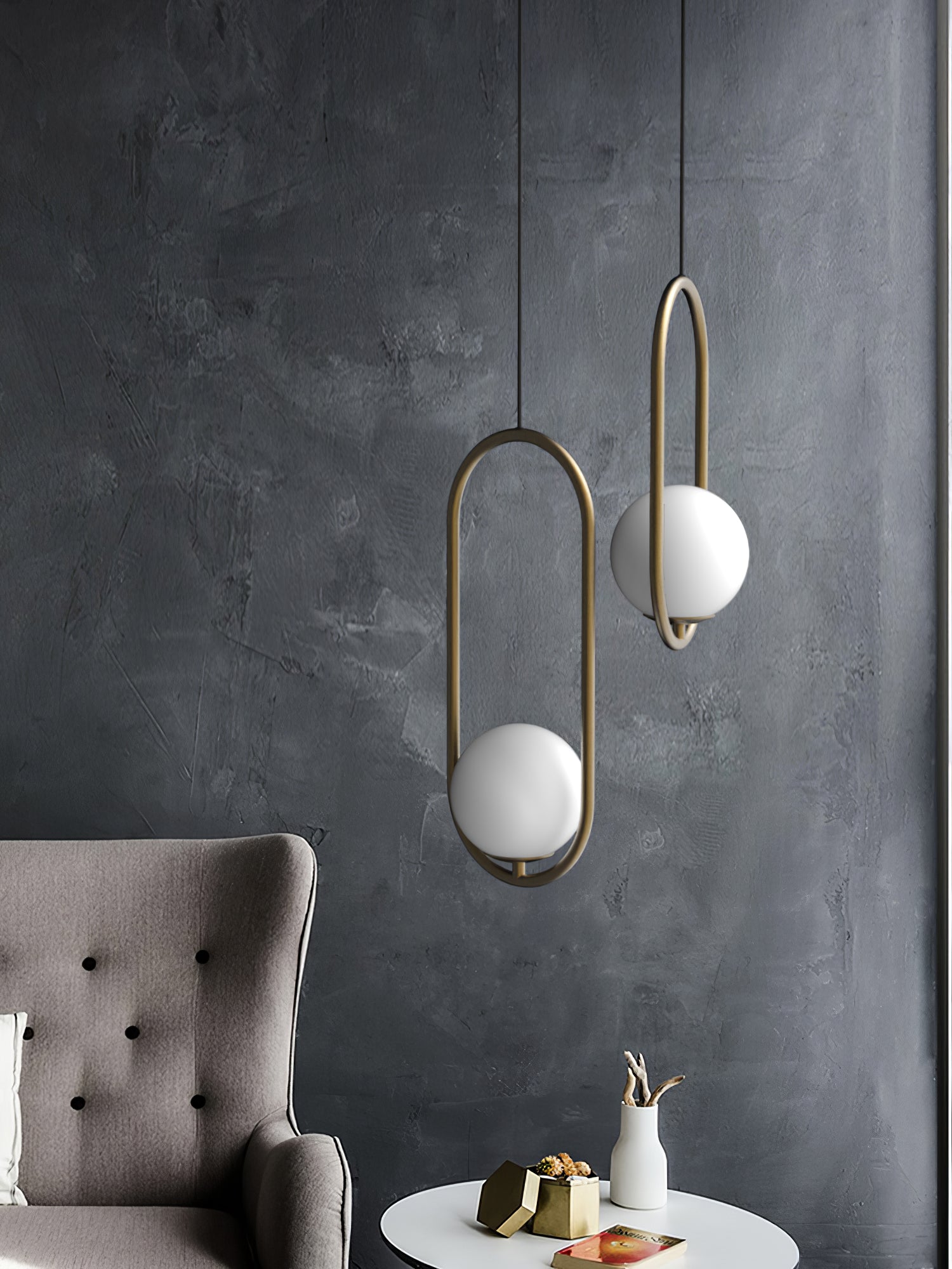 Mila Brass Pendant Light