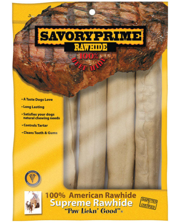 Savory Prime Supreme Rawhide Bones (Large) - 4 pc.