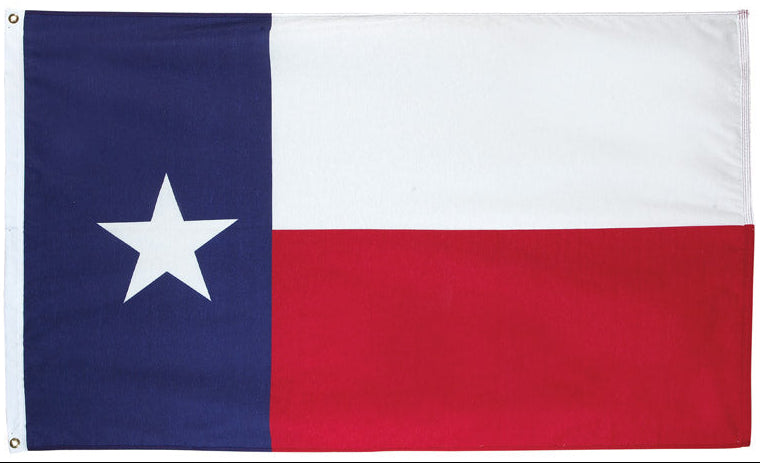 Polycotton Texas State Flag - 3' x 5'