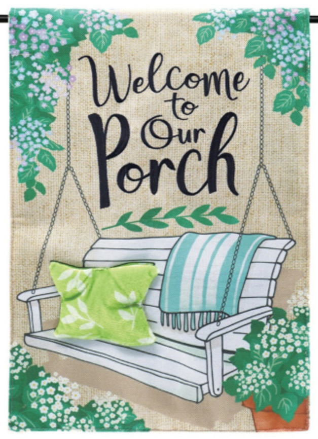 Evergreen Welcome Themed Garden Flags - 12.5 x 18