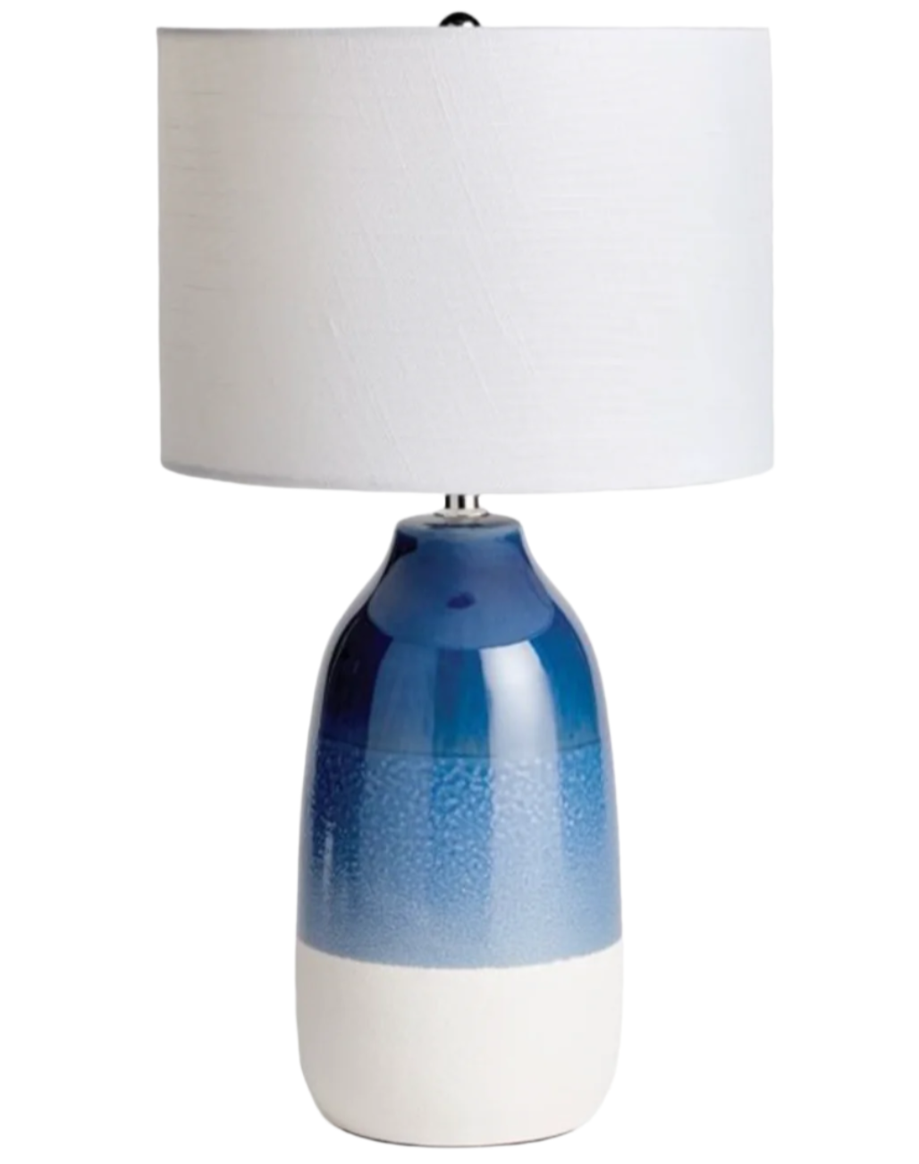 Napa Blue & White Palisades Ceramic Glazed Table Lamp