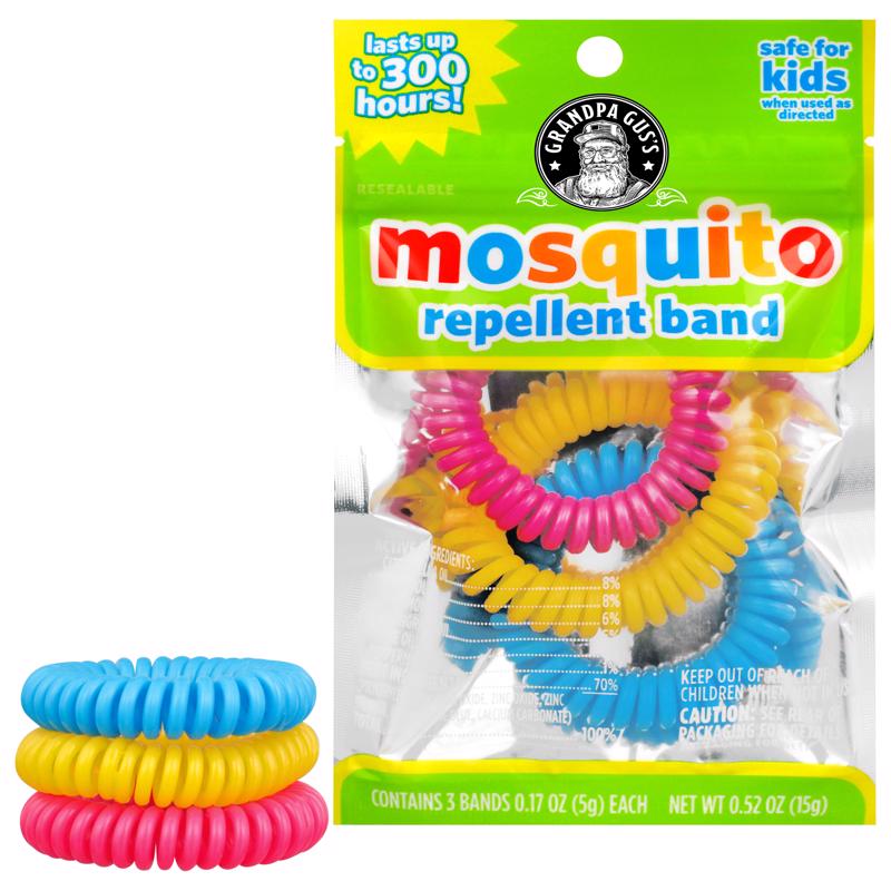 Grandpa Gus' Mosquito Repellent Wrist Band - 3 pc.