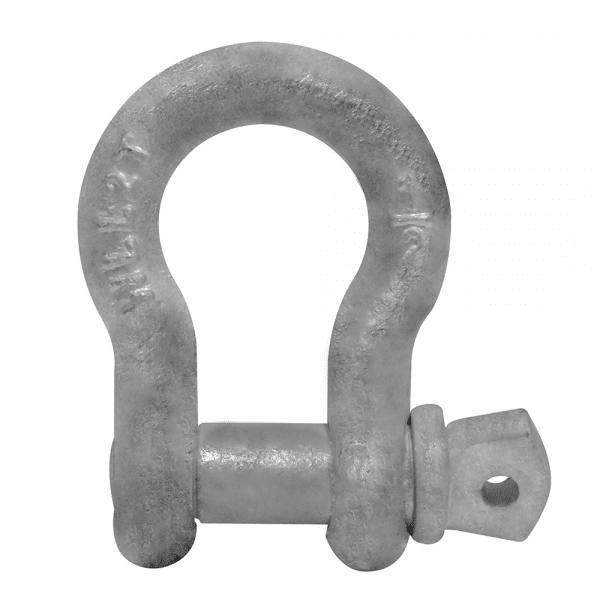 1/2, 2 Ton Galvanized Screw Pin Shackle