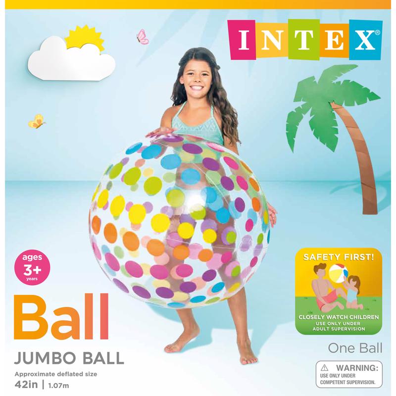 Intex Vinyl Inflatable Jumbo Beach Ball - 42