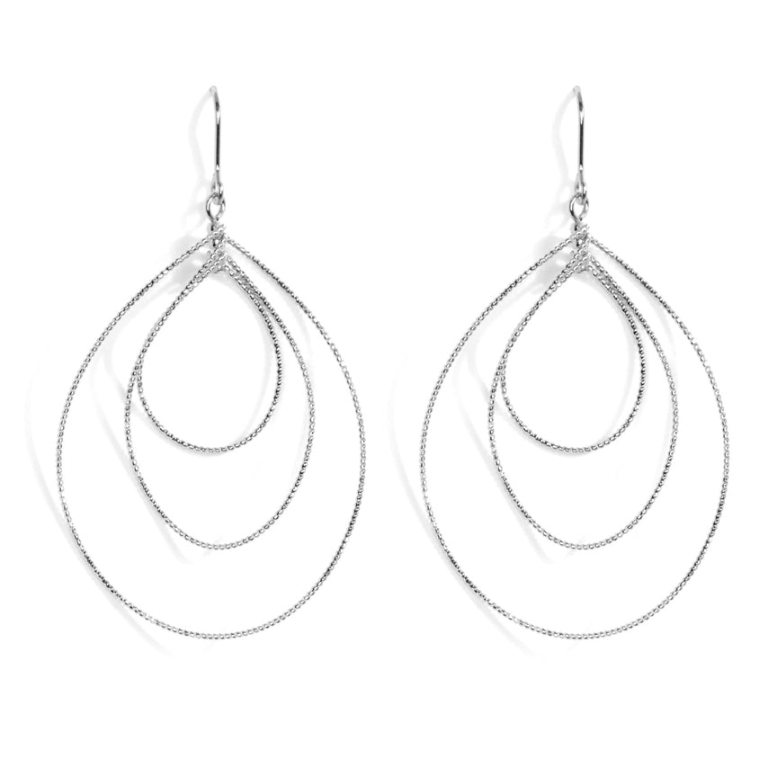 Triple Teardop Earrings