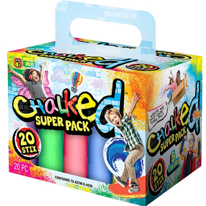 Ja-Ru Assorted Sidewalk Chalk - 20 pc.