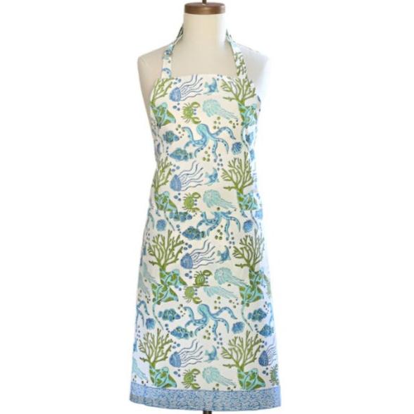 Sea Life Cotton Apron