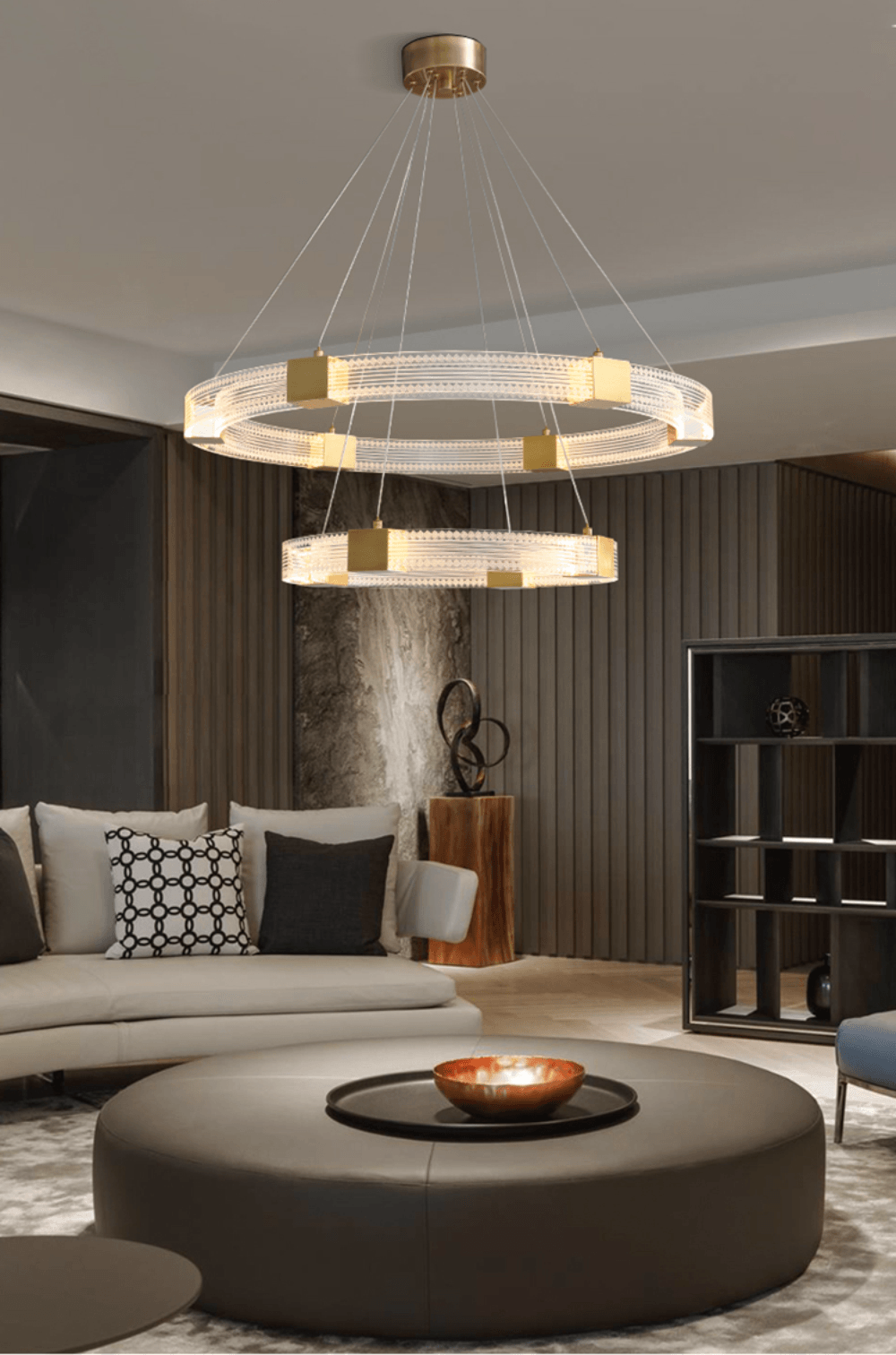 Parallel Ring LED Chandelier