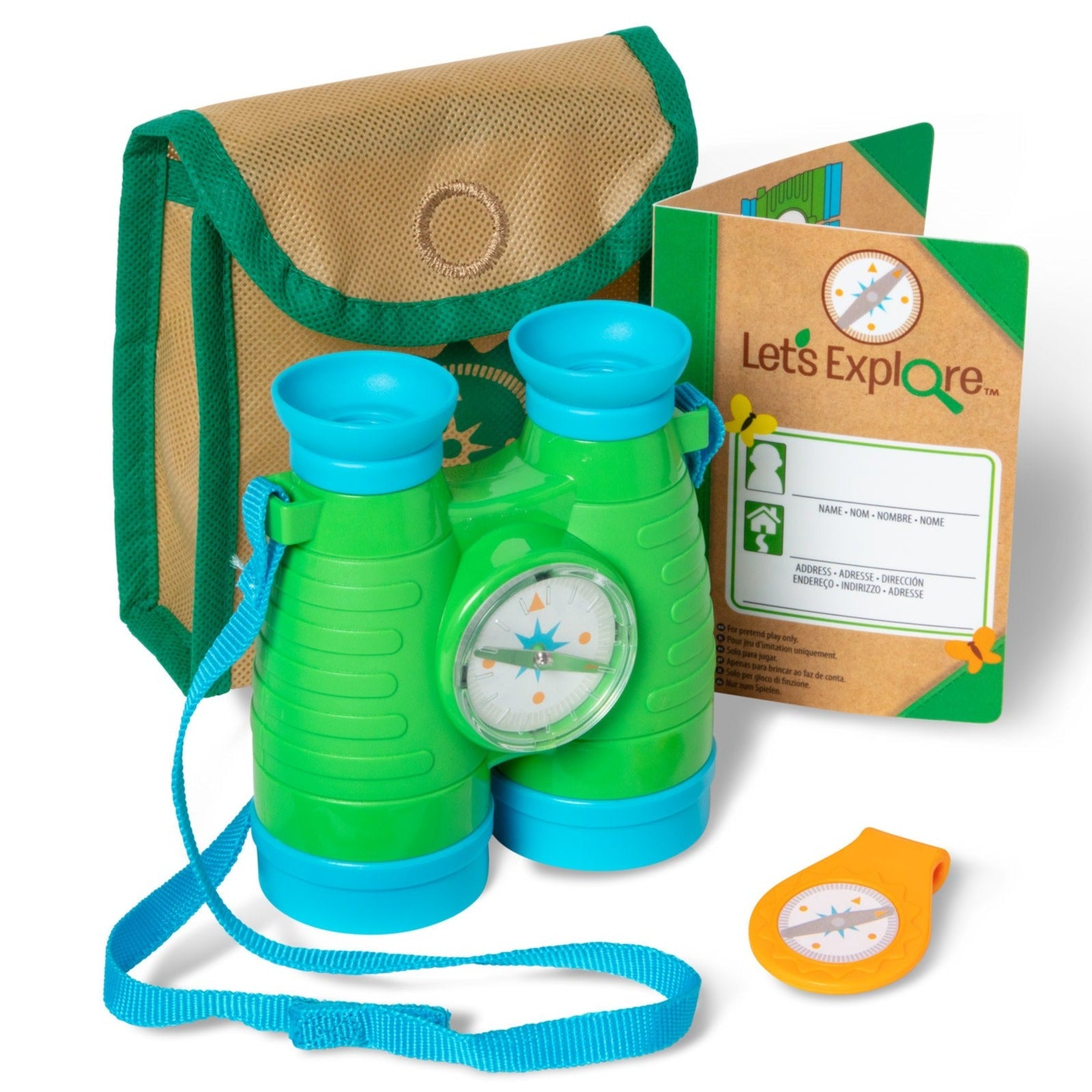 Let's Explore! Binoculars & Compass Play Set