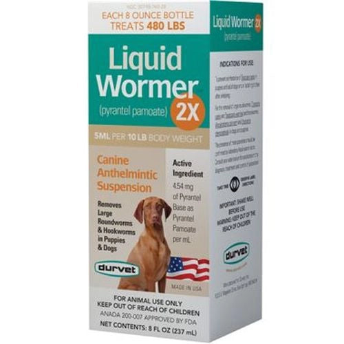 Durvet Liquid Wormer 2X Dog De-Wormer