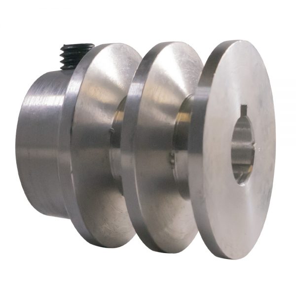 2 Aluminum Dual Belt Motor Pulley