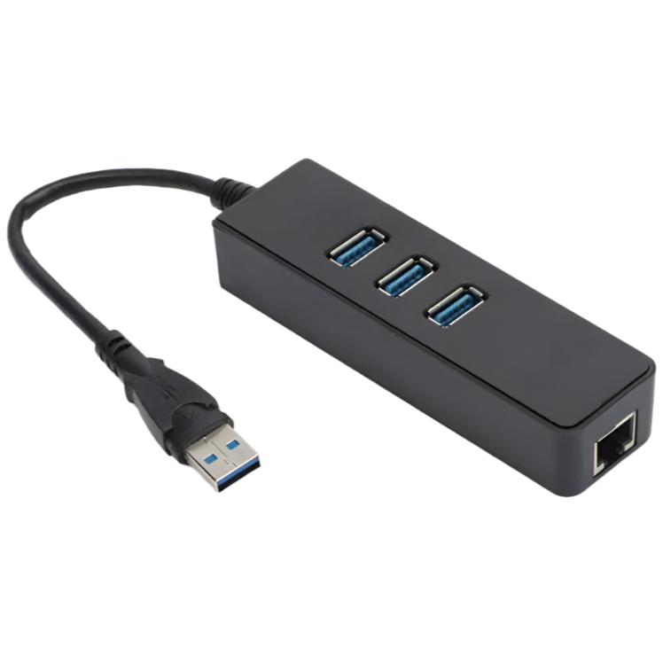 Monster USB-A Ethernet Adapter & 3-Port USB 3.0 Hub Combo