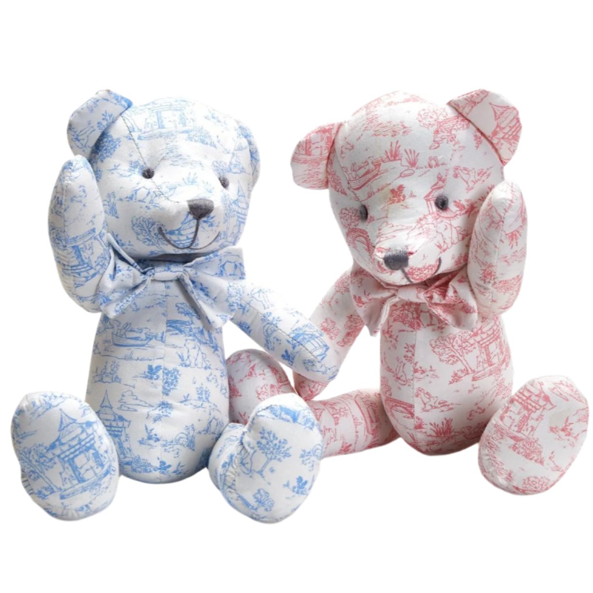 Animal Toile Pattern Teddy Bear