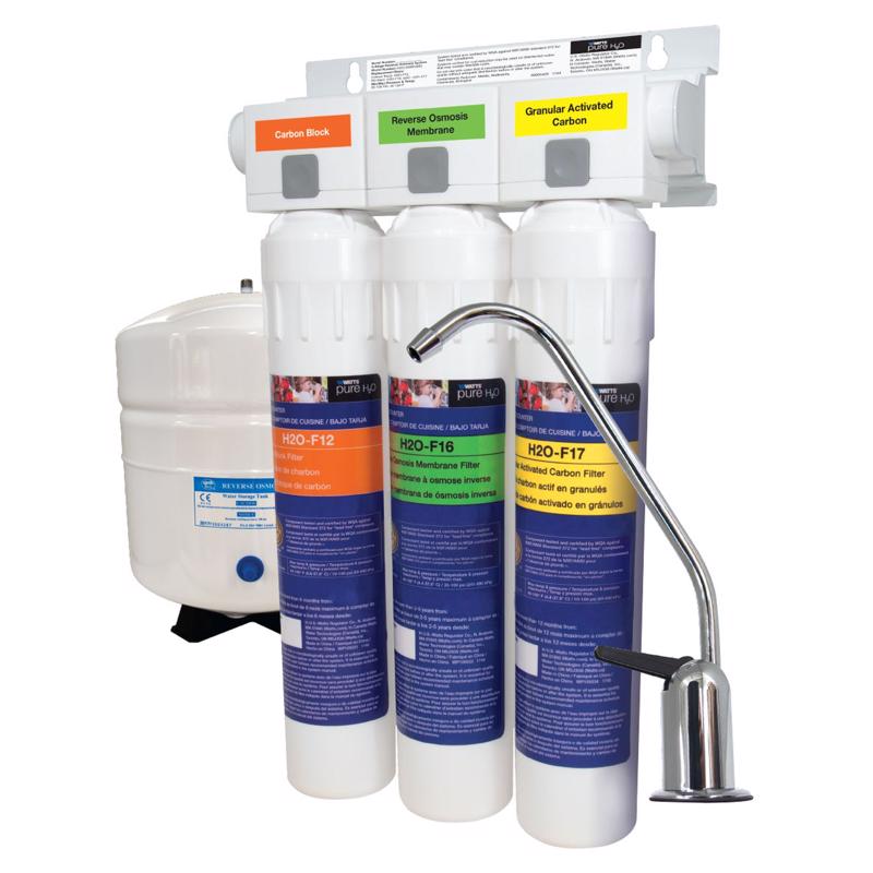 Watts 3-Stage Reverse Osmosis Water Filtration System (& Cartridges)