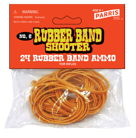 Parris Rubber Band Ammo for Rubber Band Guns - 24 pc.