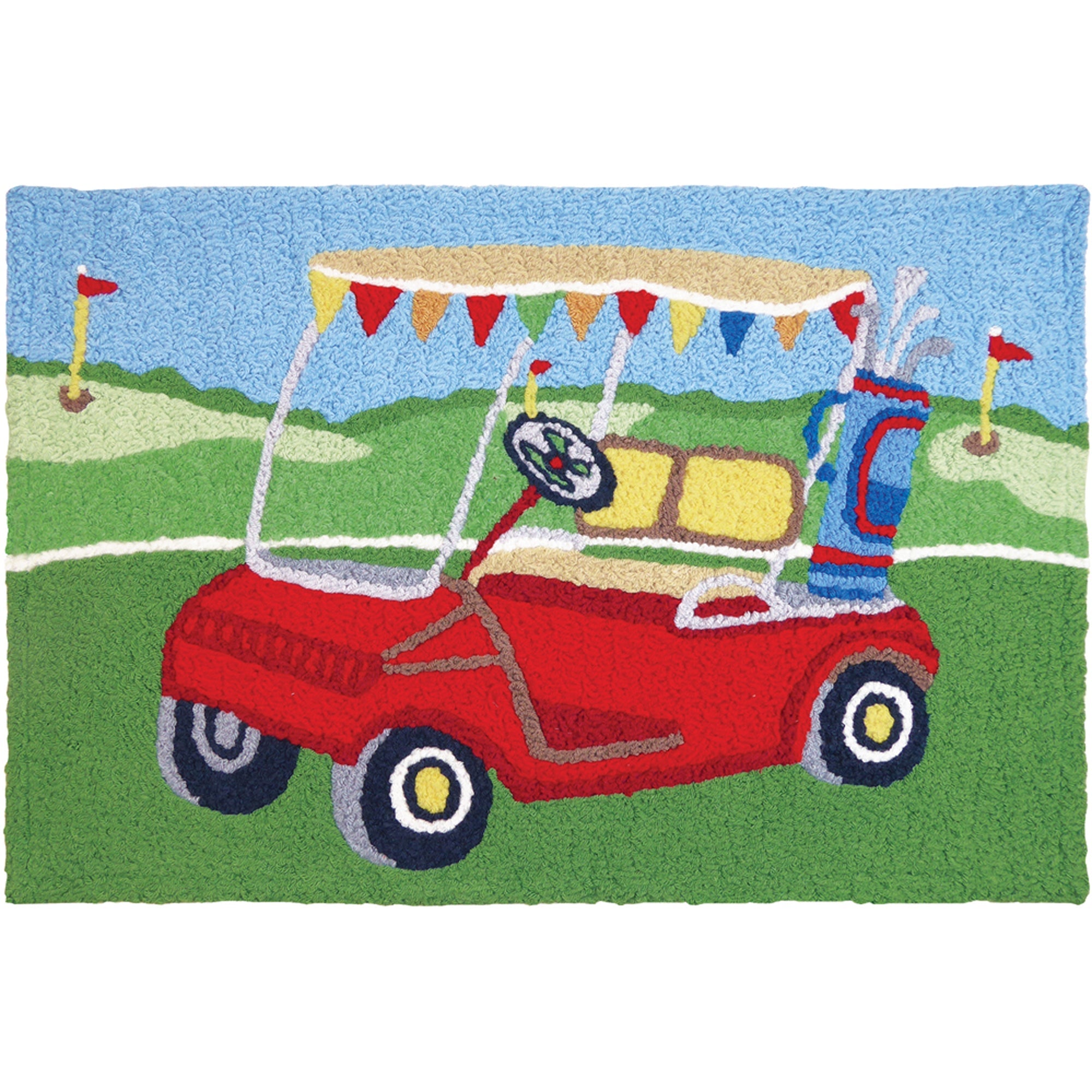 Jellybean Golfing A-Round Rug - 20 x 30